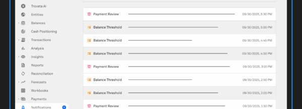 Introducing Trovata’s Notification Center: Proactive Treasury, Simplified